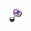 Pointy Faceted Crystal Cartilage Tragus Earring-WildKlass Jewelry
