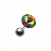 Pointy Faceted Crystal Cartilage Tragus Earring-WildKlass Jewelry