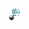 Round Gem Crystal Cartilage Tragus Earring-WildKlass Jewelry