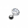 Round Gem Crystal Cartilage Tragus Earring-WildKlass Jewelry