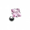 Square Gem Crystal Cartilage Tragus Earring-WildKlass Jewelry