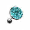 Multi-Sprinkle Dot Multi-Gem Round Cartilage Tragus Earring-WildKlass Jewelry