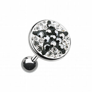 Shining Star Multi-Gem Cartilage Tragus Earring-WildKlass Jewelry