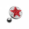 Shining Star Multi-Gem Cartilage Tragus Earring-WildKlass Jewelry