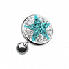 Shining Star Multi-Gem Cartilage Tragus Earring-WildKlass Jewelry