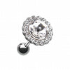 Studded Gem Unity Crystal Cartilage Tragus Earring-WildKlass Jewelry