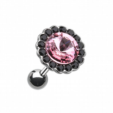 Studded Gem Crystal Cartilage Tragus Earring-WildKlass Jewelry