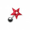 Star Point Multi-Sprinkle Dot Multi-Gem Cartilage Tragus Earring-WildKlass Jewelry