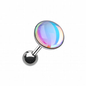 Convex Opalite Chroma Flare Cartilage Tragus Earring-WildKlass Jewelry