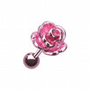 Colorline Steel Rose Cartilage Tragus Earring-WildKlass Jewelry