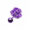 Colorline Steel Rose Cartilage Tragus Earring-WildKlass Jewelry