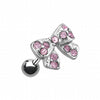 Dainty Bow-Tie Cartilage Tragus Earring-WildKlass Jewelry