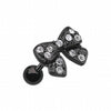 Blackline Dainty Bow-Tie Cartilage Tragus Earring-WildKlass Jewelry