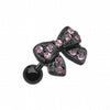 Blackline Dainty Bow-Tie Cartilage Tragus Earring-WildKlass Jewelry