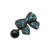 Blackline Dainty Bow-Tie Cartilage Tragus Earring-WildKlass Jewelry