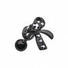 Blackline Lacy Bow-Tie Cartilage Tragus Earring-WildKlass Jewelry