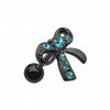 Blackline Lacy Bow-Tie Cartilage Tragus Earring-WildKlass Jewelry