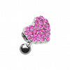 Multi-Sprinkle Dot Heart Multi-Gem Cartilage Tragus Earring-WildKlass Jewelry