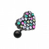 Sprinkles Heart Multi-Gem Cartilage Tragus Earring-WildKlass Jewelry