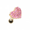 Golden Multi-Sprinkle Dot Heart Multi-Gem Cartilage Tragus Earring-WildKlass Jewelry