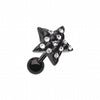 Blackline Star Multi-Gem Cartilage Tragus Earring-WildKlass Jewelry