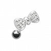Multi-Sprinkle Dot Bow-Tie Cartilage Tragus Earring-WildKlass Jewelry