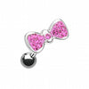 Multi-Sprinkle Dot Bow-Tie Cartilage Tragus Earring-WildKlass Jewelry