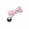 Multi-Sprinkle Dot Bow-Tie Cartilage Tragus Earring-WildKlass Jewelry