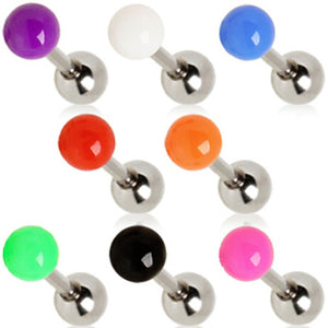 316L Surgical Steel Cartilage Earring with Solid UV Ball-WildKlass Jewelry