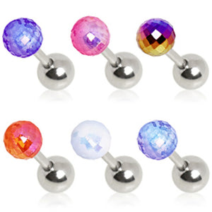 UV Acrylic Aurora Disco Ball Cartilage Earring-WildKlass Jewelry