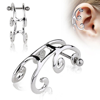 316L Surgical Steel Sleigh Cartilage Earring-WildKlass Jewelry