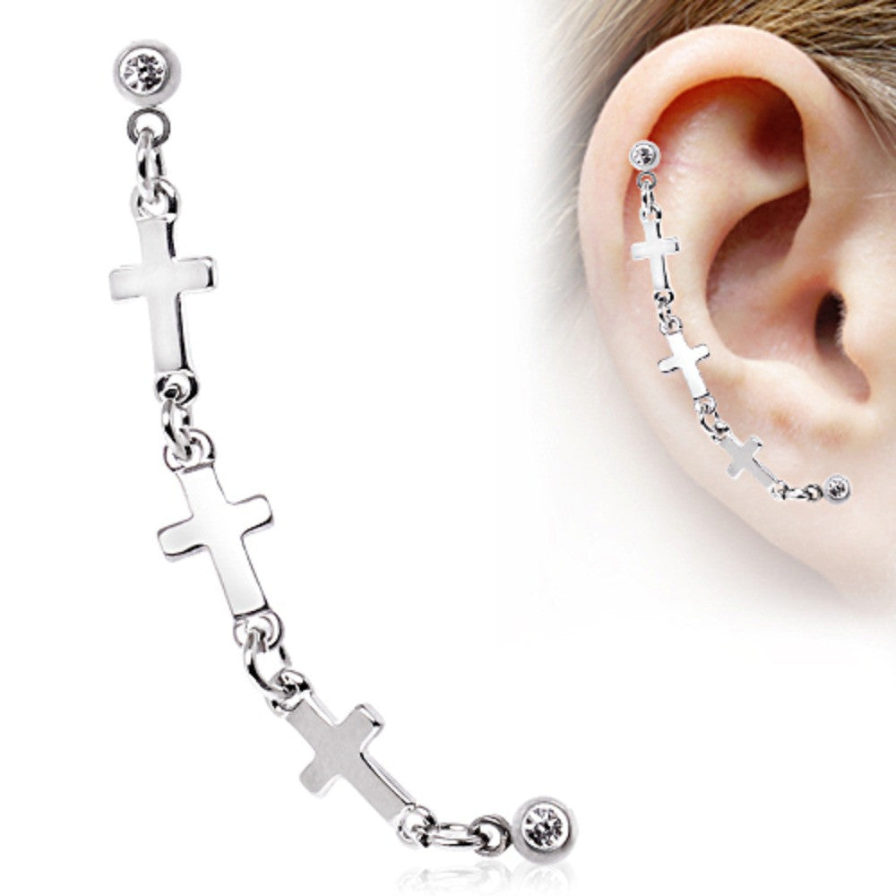 Surgical steel cartilage stud earrings online