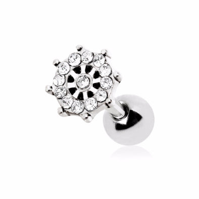 316L Stainless Steel Ship Wheel Cartilage Earring-WildKlass Jewelry