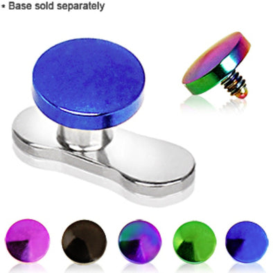 PVD Plated Flat Disc Dermal Top-WildKlass Jewelry