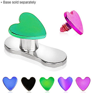 PVD Plated Heart Dermal Top-WildKlass Jewelry