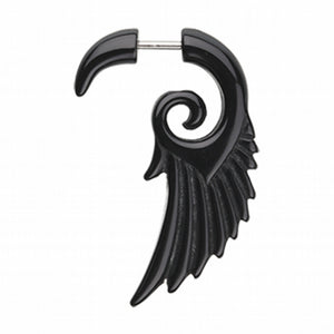 Angelic Wing Fake Hanging Taper-WildKlass Jewelry