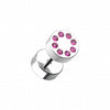 Multi Gem Encircled Steel Fake Plug-WildKlass Jewelry