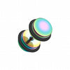 Blackline Basic Steel Fake Plug-WildKlass Jewelry