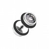 Pointy Crystalline Steel Fake Plug-WildKlass Jewelry