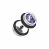 Pointy Crystalline Steel Fake Plug-WildKlass Jewelry