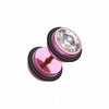 Blackline Pointy Crystalline Steel Fake Plug-WildKlass Jewelry