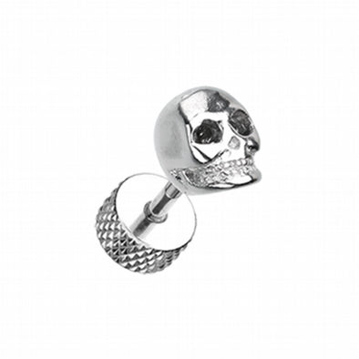 Death Skull Steel Fake Plug-WildKlass Jewelry