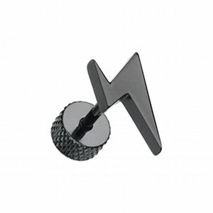 Blackline Lightning Rod Steel Fake Plug-WildKlass Jewelry