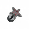Blackline Star Embossed Steel Fake Plug-WildKlass Jewelry