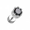 Tiara Crown Prong Sparkle Steel Fake Plug-WildKlass Jewelry