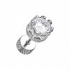 Tiara Crown Prong Sparkle Steel Fake Plug-WildKlass Jewelry