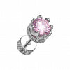Tiara Crown Prong Sparkle Steel Fake Plug-WildKlass Jewelry