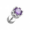 Tiara Crown Prong Sparkle Steel Fake Plug-WildKlass Jewelry