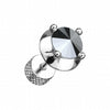 Spacer Saucer Crystal Steel Fake Plug-WildKlass Jewelry
