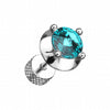 Spacer Saucer Crystal Steel Fake Plug-WildKlass Jewelry